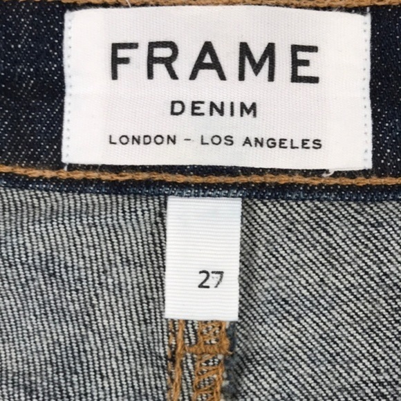 FRAME DENIM Raw Hem Catamaran Jean Skirt sz 27 - Picture 9 of 15